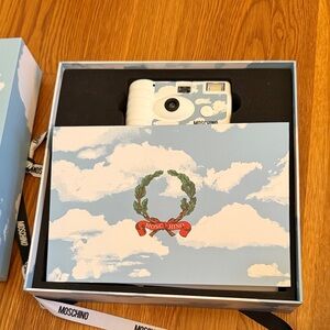 Moschino camera and photo album box set